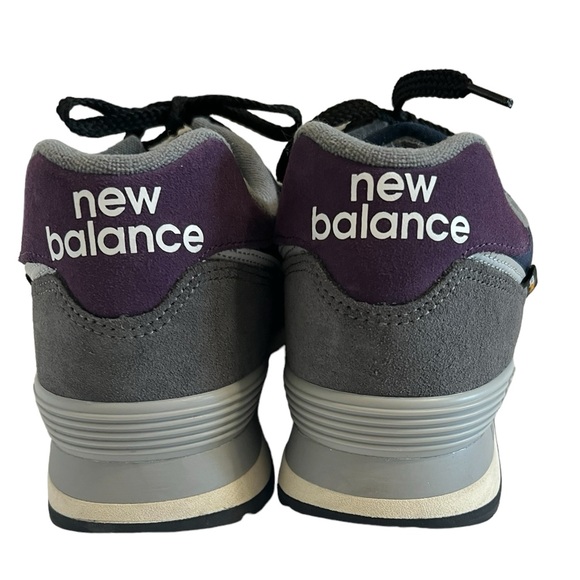 New Balance 574 Men’s Apollo Gray Navy Size 12 Sneaker - Picture 6 of 12